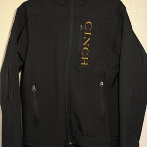 Cinch Men's Black Performance Jacket with Gold Logo